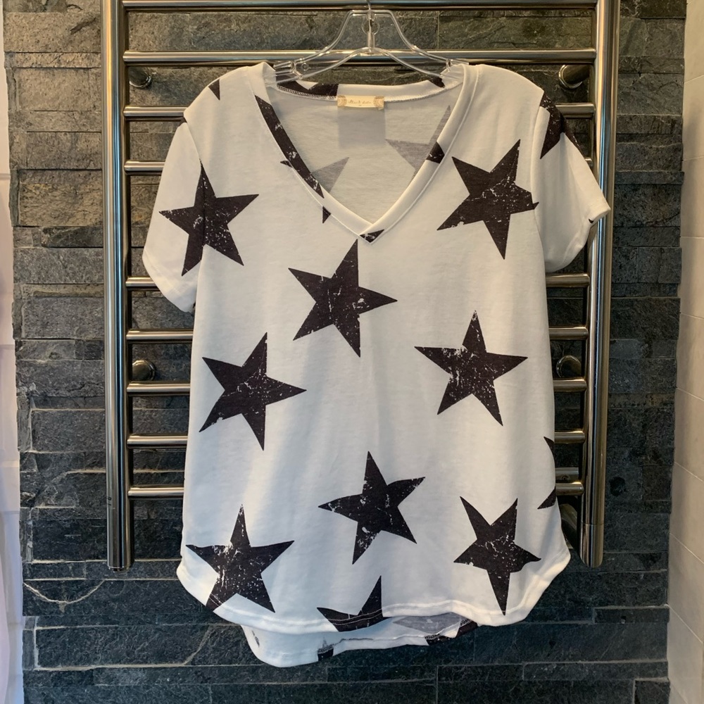 Altered State Black and White Star Shirt Size M